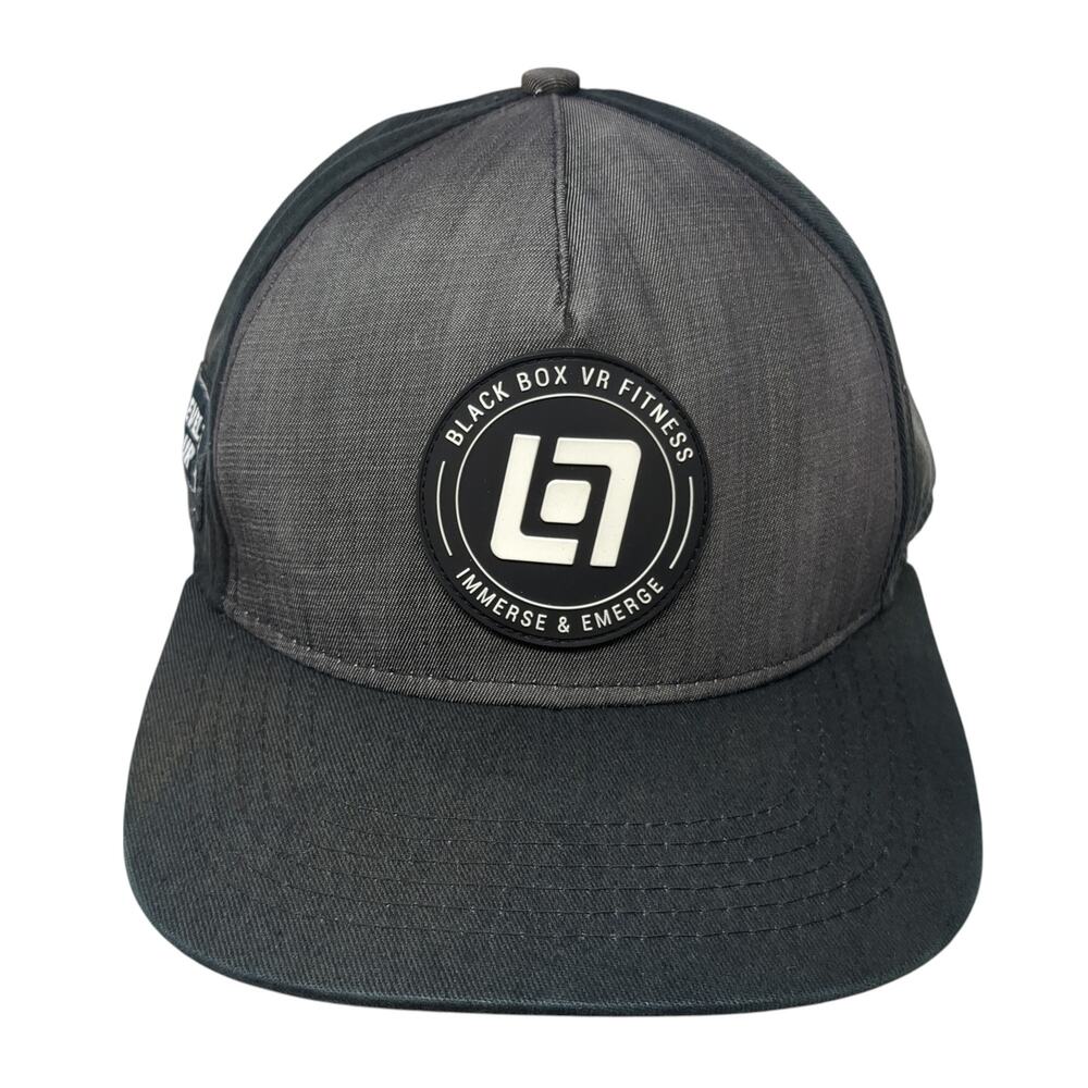 Black Box VR Fitness Snapback Cap Black One Size Adjustable Embroidered